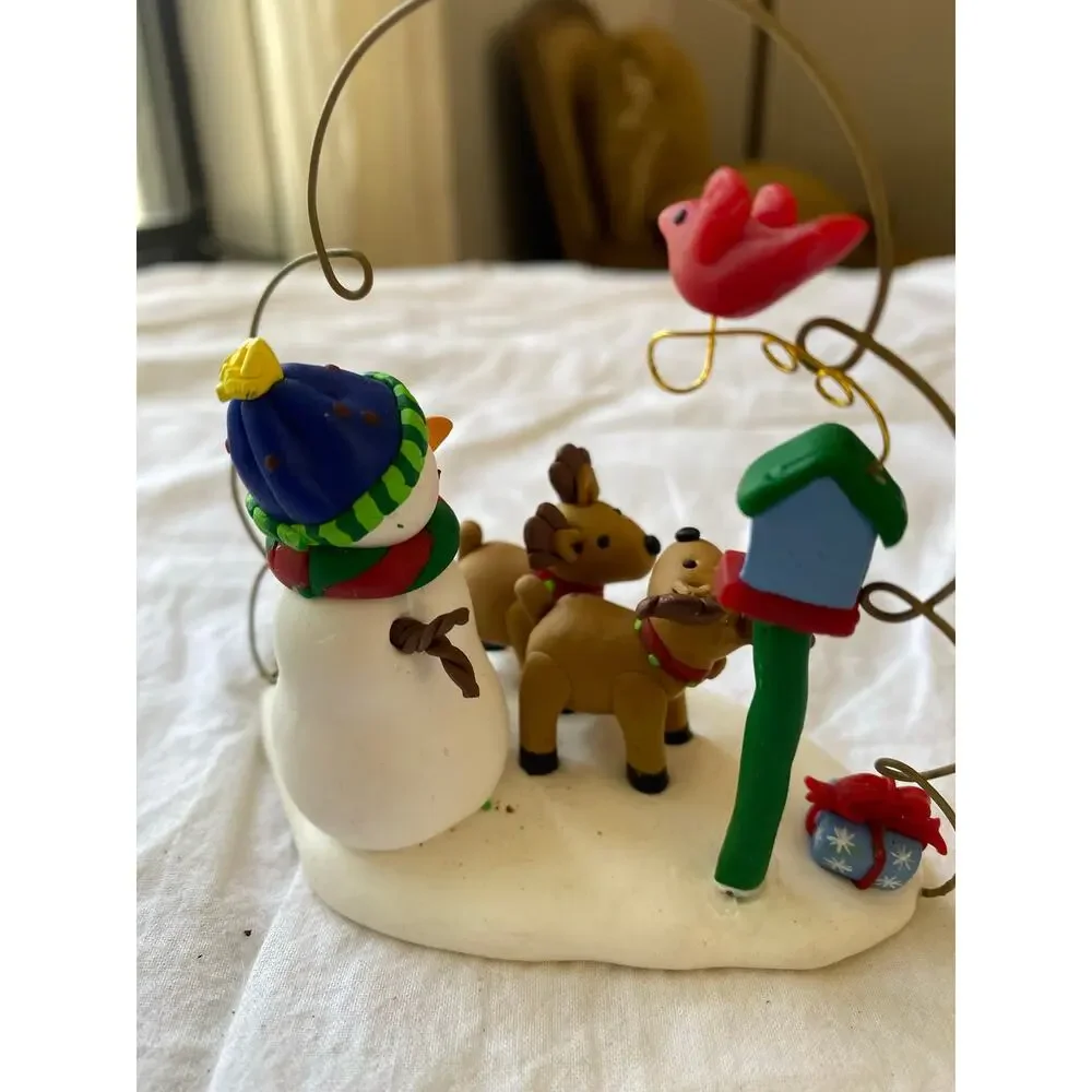 Kirkland Signature Jolly Holiday handmade clay ornaments, likely a vintage set